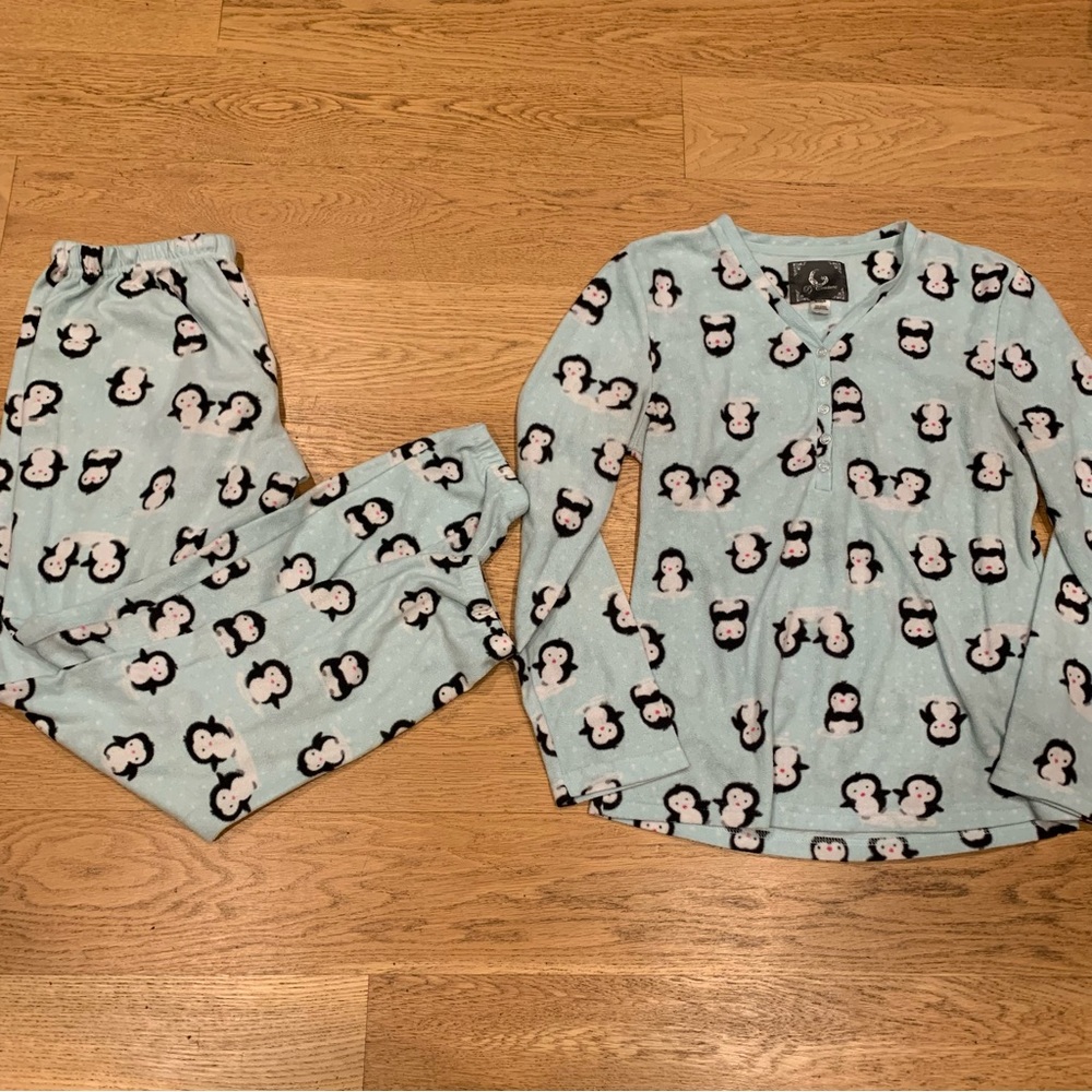 Cozy Penguin Winter Pajamas